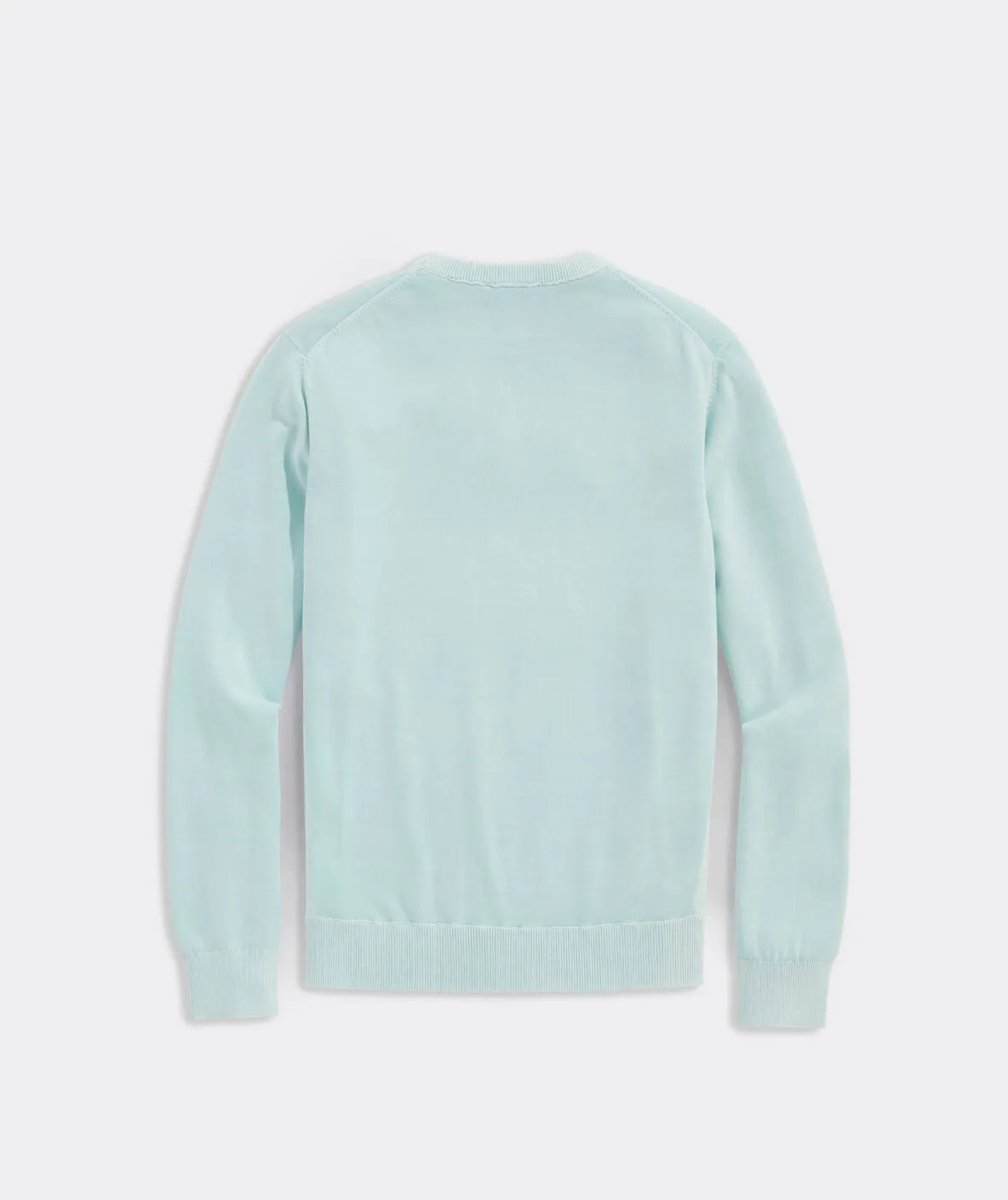 Vineyard Vines Men's Garment-Dyed Crewneck Sweater - Crystal Blue