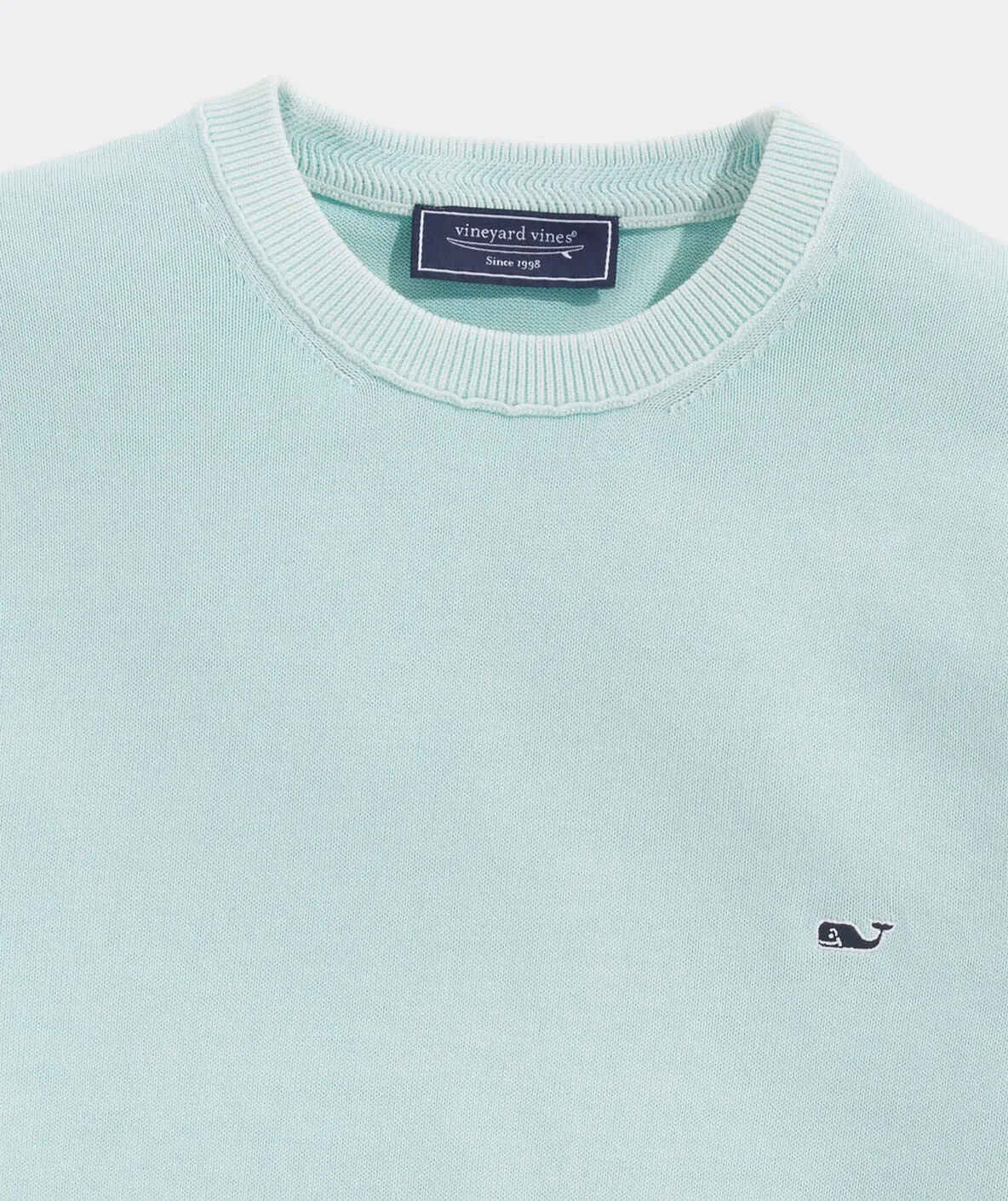 Vineyard Vines Men's Garment-Dyed Crewneck Sweater - Crystal Blue