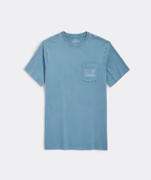 Vineyard Vines Men's Heritage Wash Vintage Whale Short-Sleeve Tee - Smoke Blue