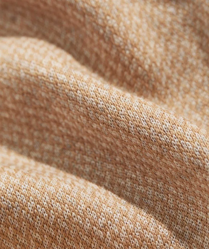 Vineyard Vines Men's Herringbone Bluffs Performance Quarter-Zip -  Toasted Almond