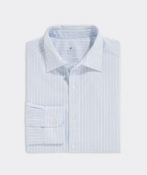 Vineyard Vines Men's On-The-Go brrr Stripe Spread Collar Shirt - Jake Blue