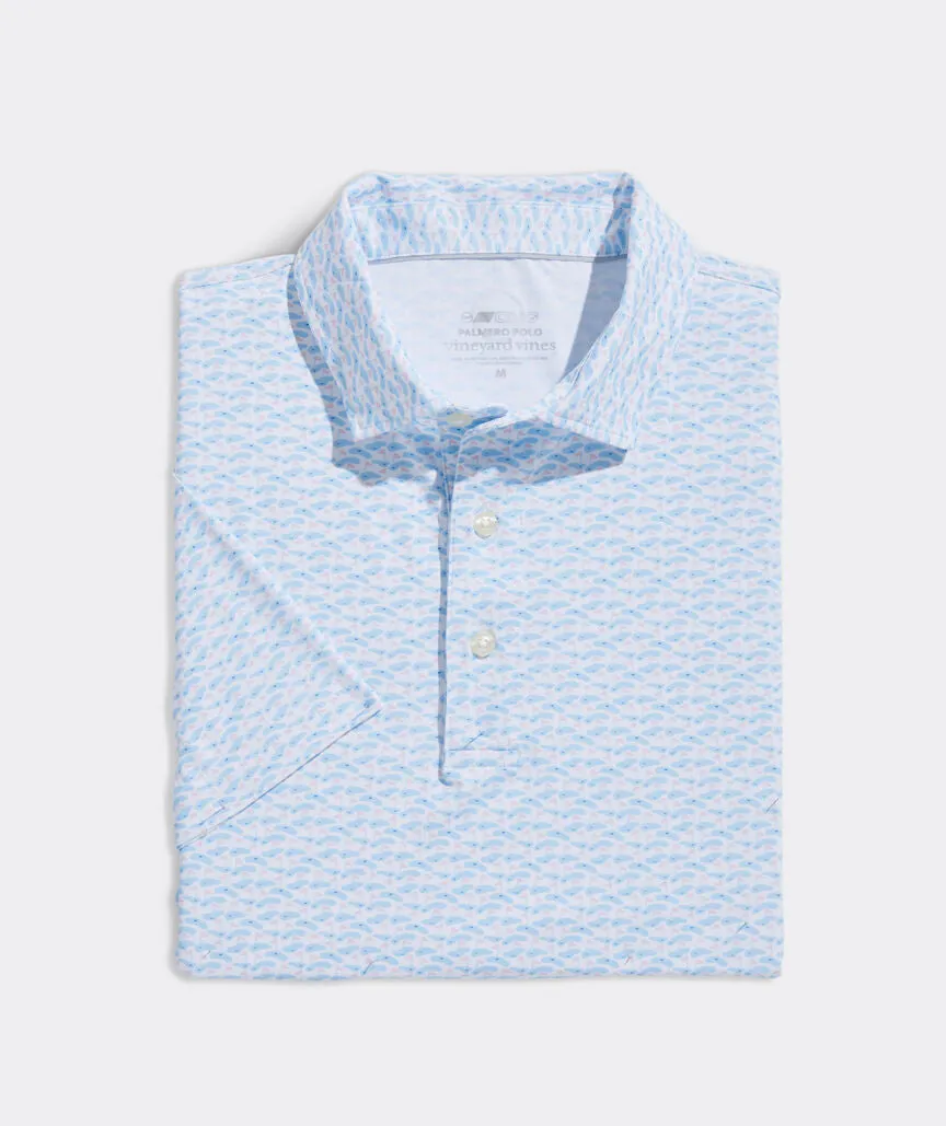 Vineyard Vines Men's Palmero Polo - Green Micro Wht Cap