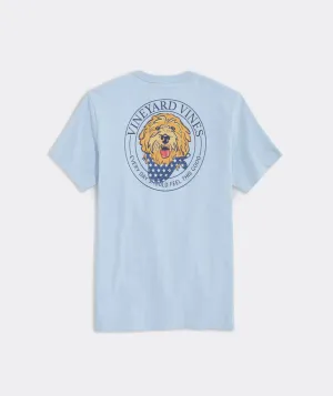 Vineyard Vines Men's Patriotic Pup Short-Sleeve Tee - Jake Blue