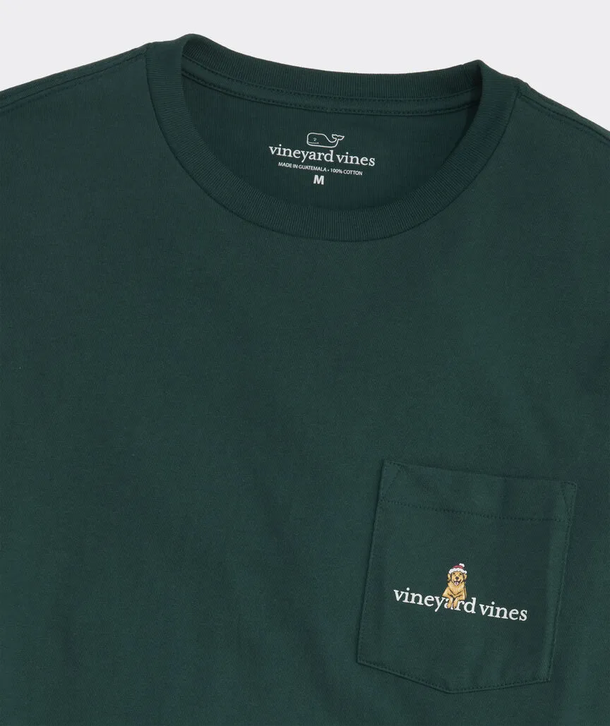 Vineyard Vines Men's Sleigh Dogs Long-Sleeve Pocket Tee - Charleston Green