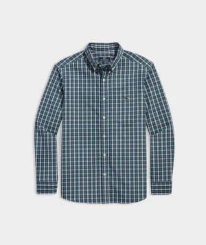 Vineyard Vines Men's Stretch Poplin Tartan Shirt - Sea Swell PLD