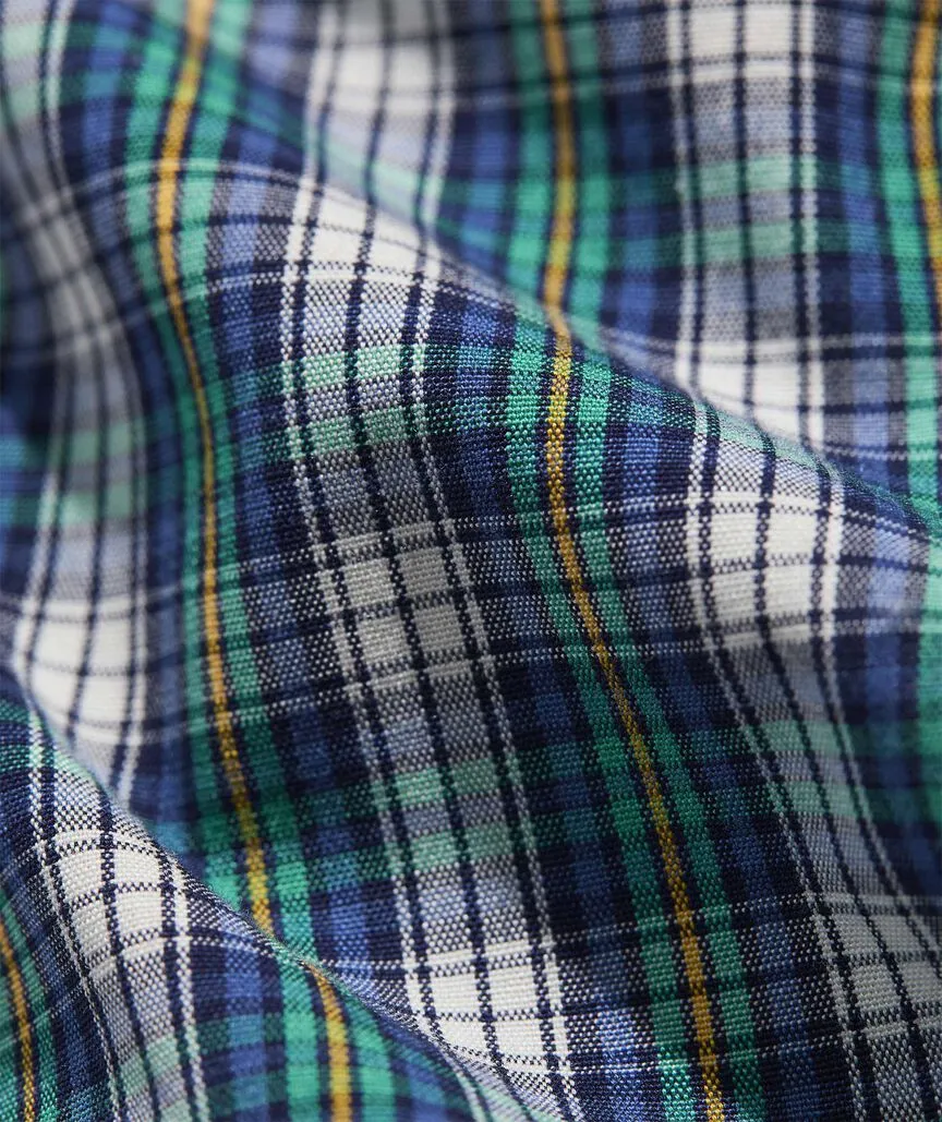 Vineyard Vines Men's Stretch Poplin Tartan Shirt - Sea Swell PLD