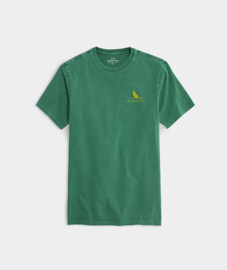 Vineyard Vines Men's Surfer Dog Garment-Dyed Short-Sleeve Tee - Jade Ocean