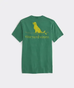 Vineyard Vines Men's Surfer Dog Garment-Dyed Short-Sleeve Tee - Jade Ocean