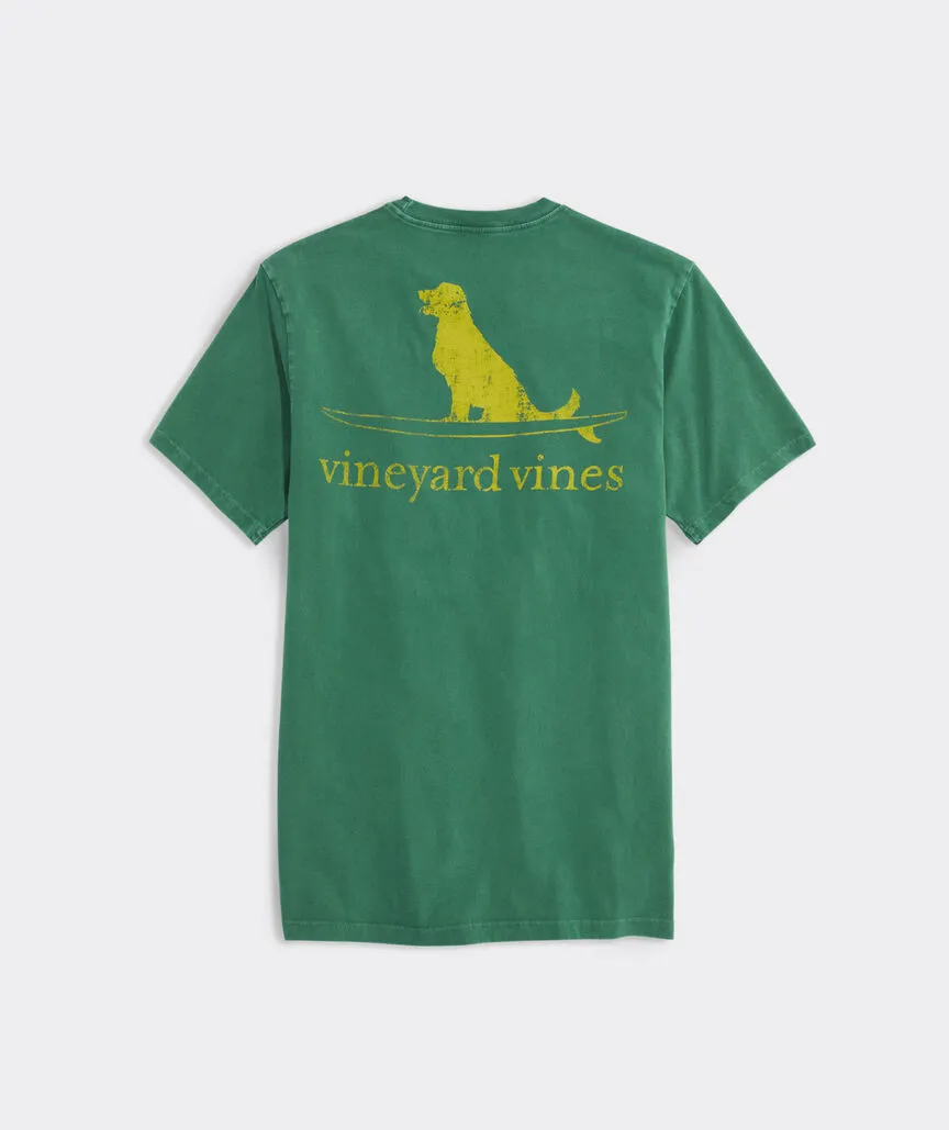 Vineyard Vines Men's Surfer Dog Garment-Dyed Short-Sleeve Tee - Jade Ocean