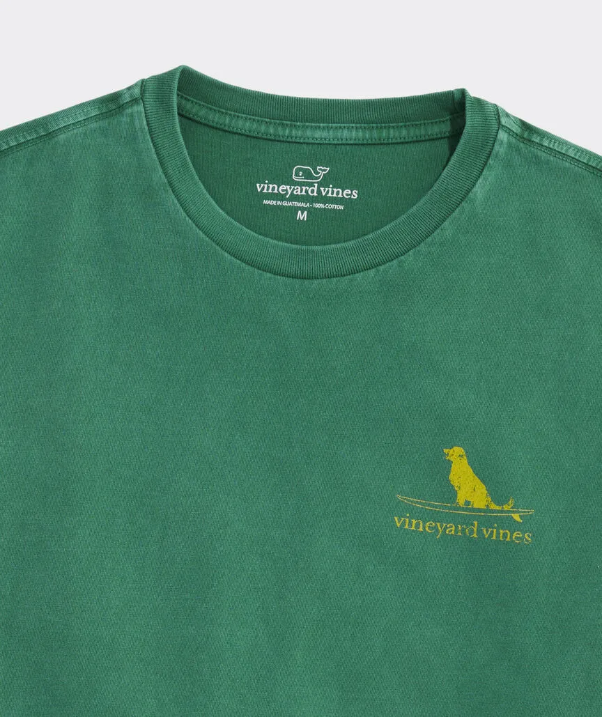Vineyard Vines Men's Surfer Dog Garment-Dyed Short-Sleeve Tee - Jade Ocean