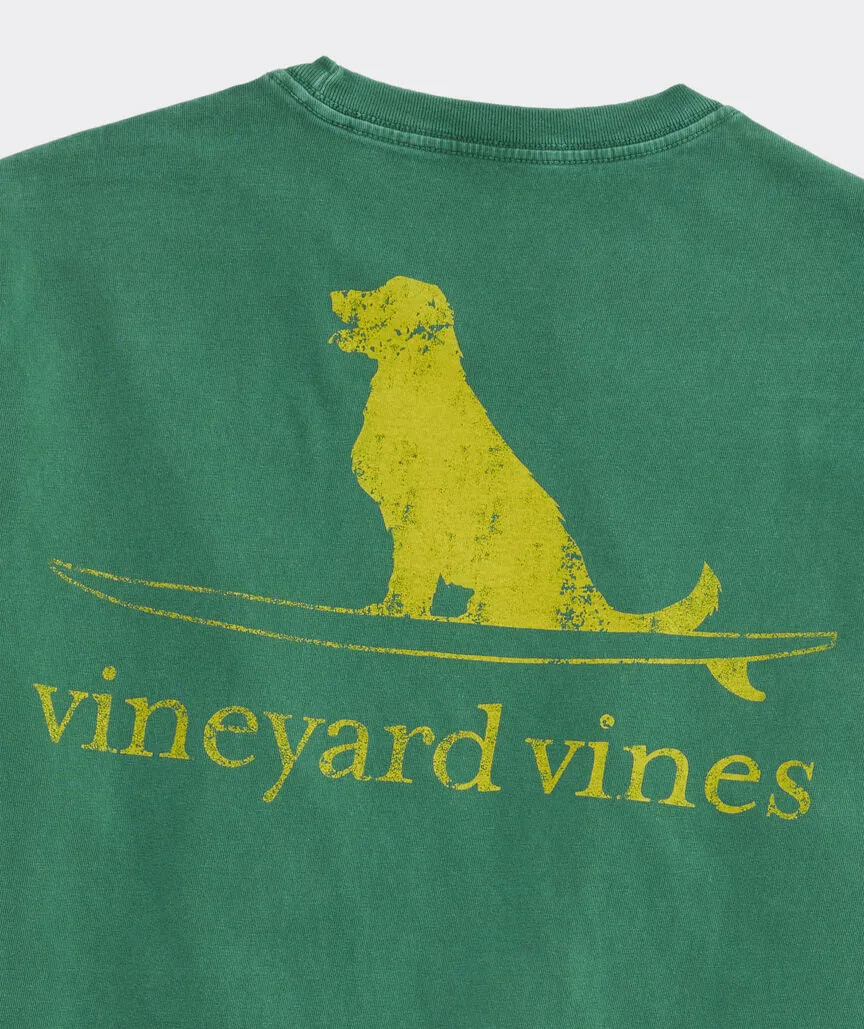 Vineyard Vines Men's Surfer Dog Garment-Dyed Short-Sleeve Tee - Jade Ocean