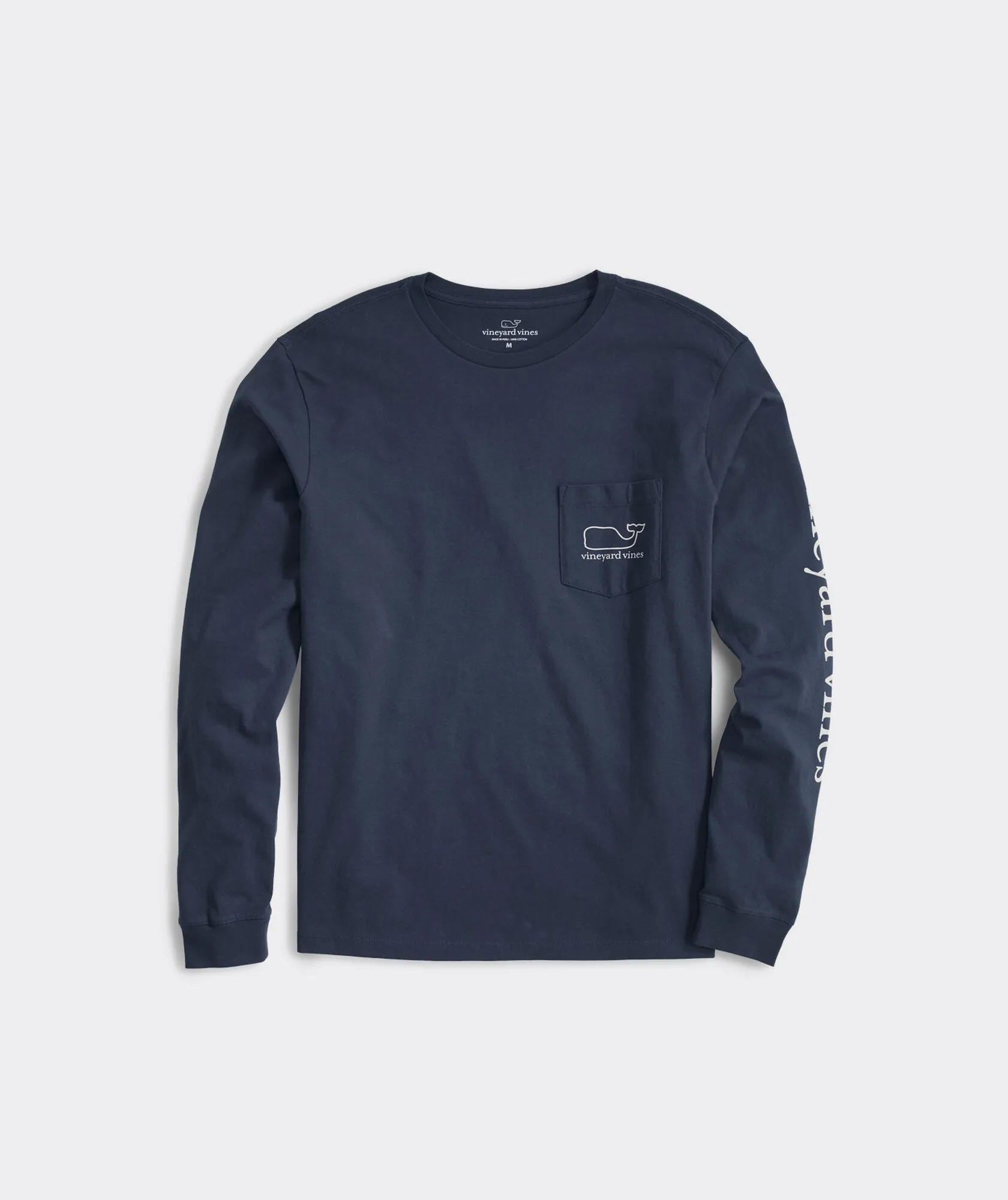 Vineyard Vines Men's Whale Long-Sleeve Pocket Tee - Blue Blazer