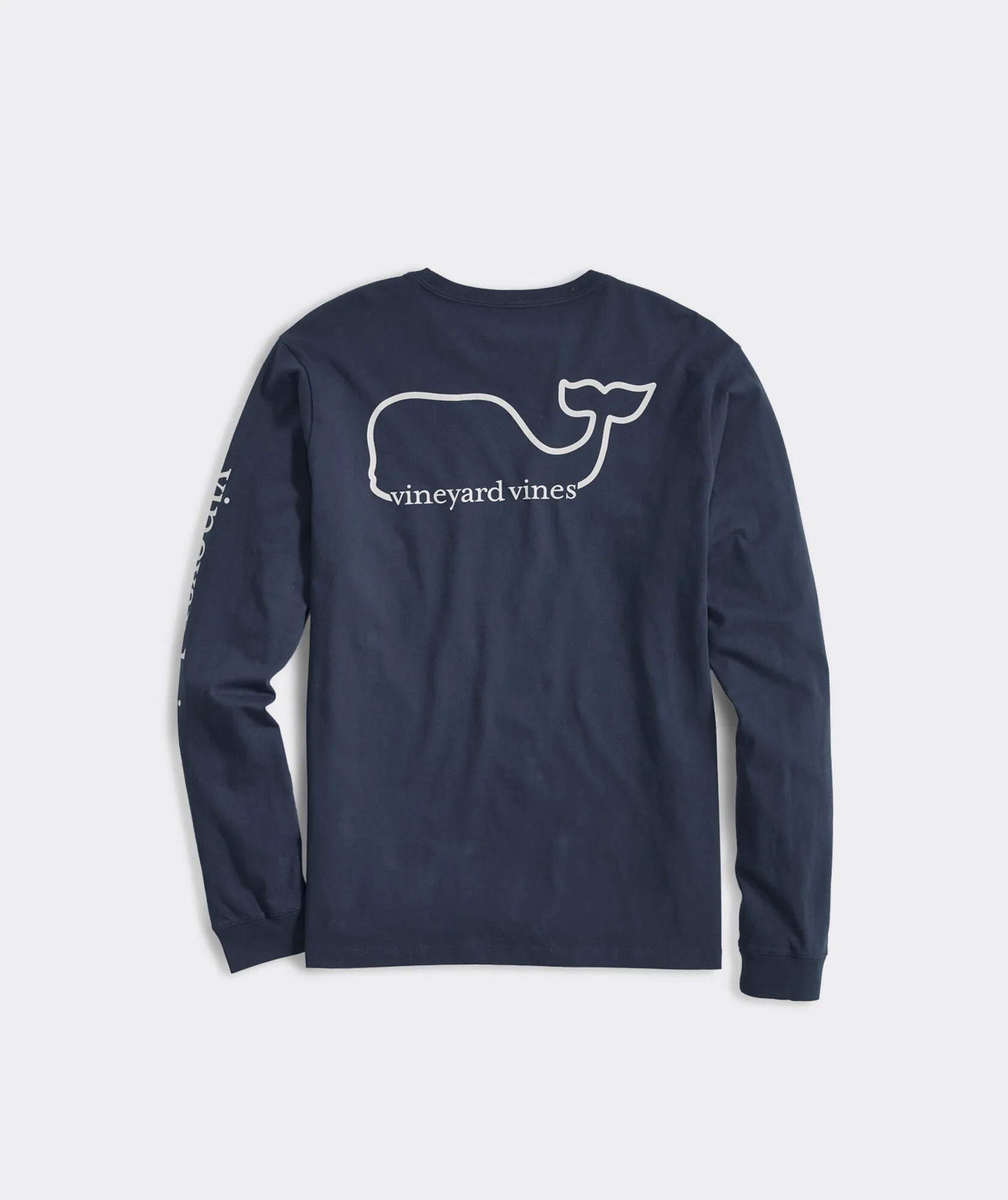 Vineyard Vines Men's Whale Long-Sleeve Pocket Tee - Blue Blazer