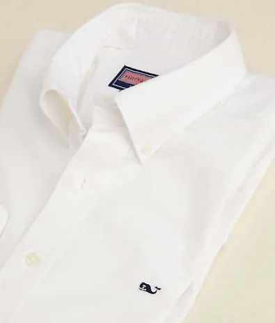 Vineyard Vines Oxford Whale Shirt - White