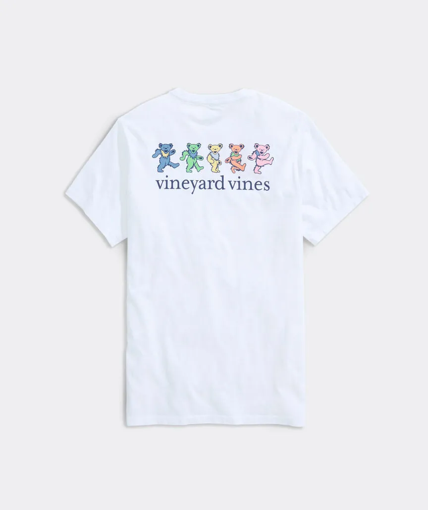 Vineyard Vines x Grateful Dead Dancing Bears Short-Sleeve Pocket Tee - White Cap