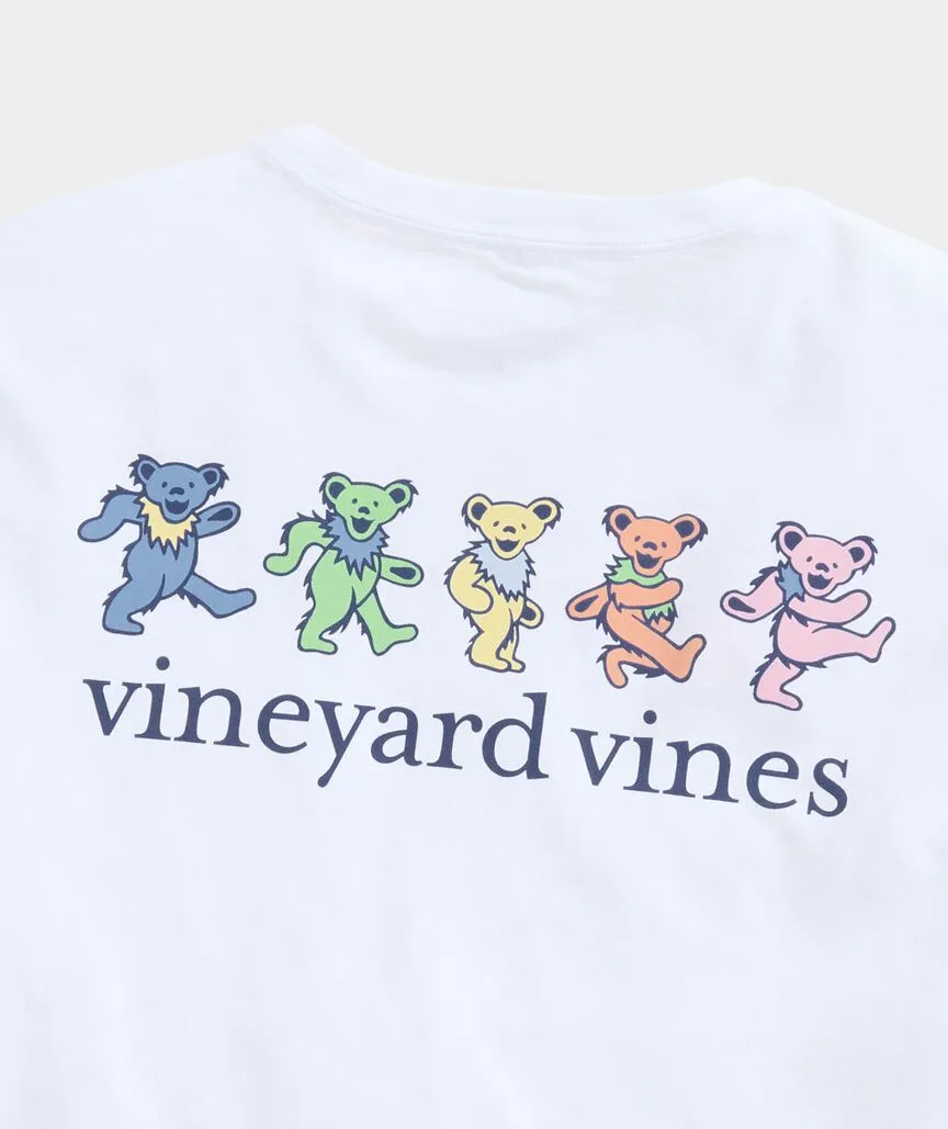 Vineyard Vines x Grateful Dead Dancing Bears Short-Sleeve Pocket Tee - White Cap